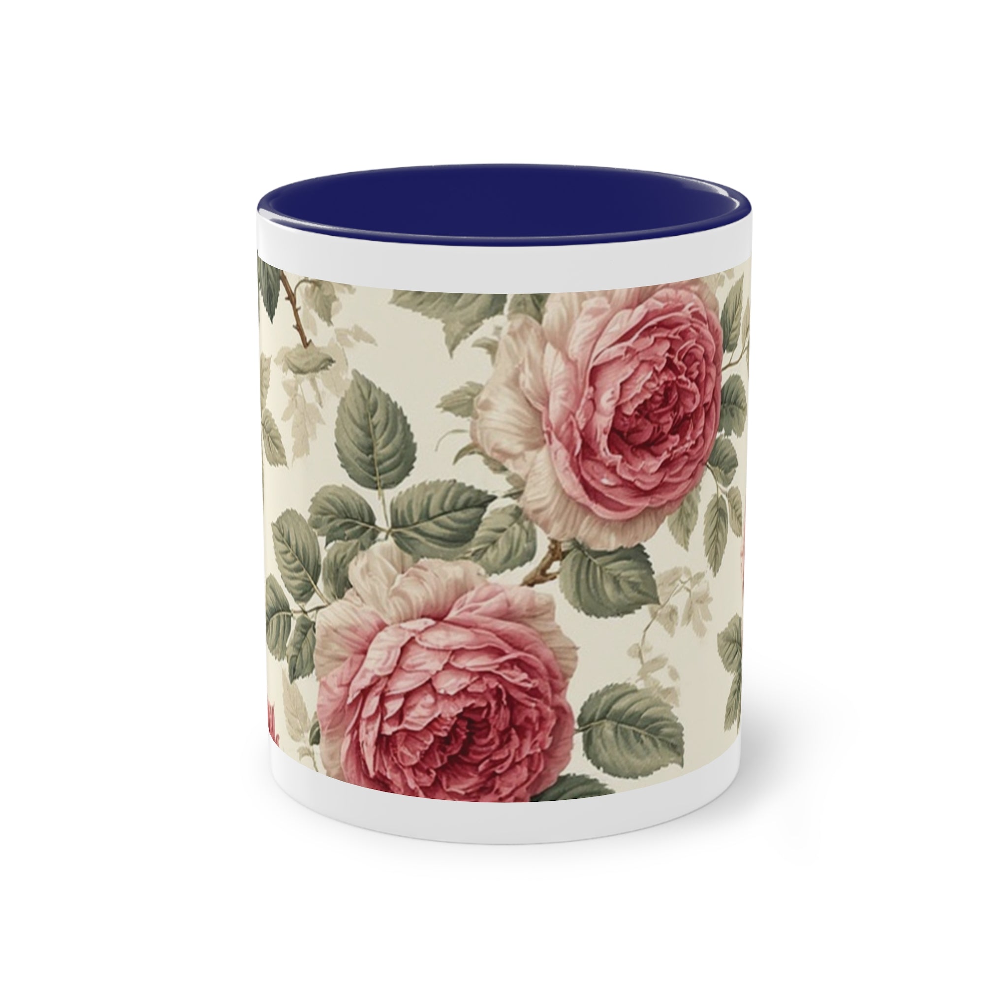 Mug Floral Vintage 33 cl – Motif Roses Victoriennes - FlowR