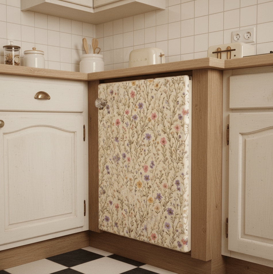 Fresque Florale Adhésive Jardin Pastel Vintage - FlowR