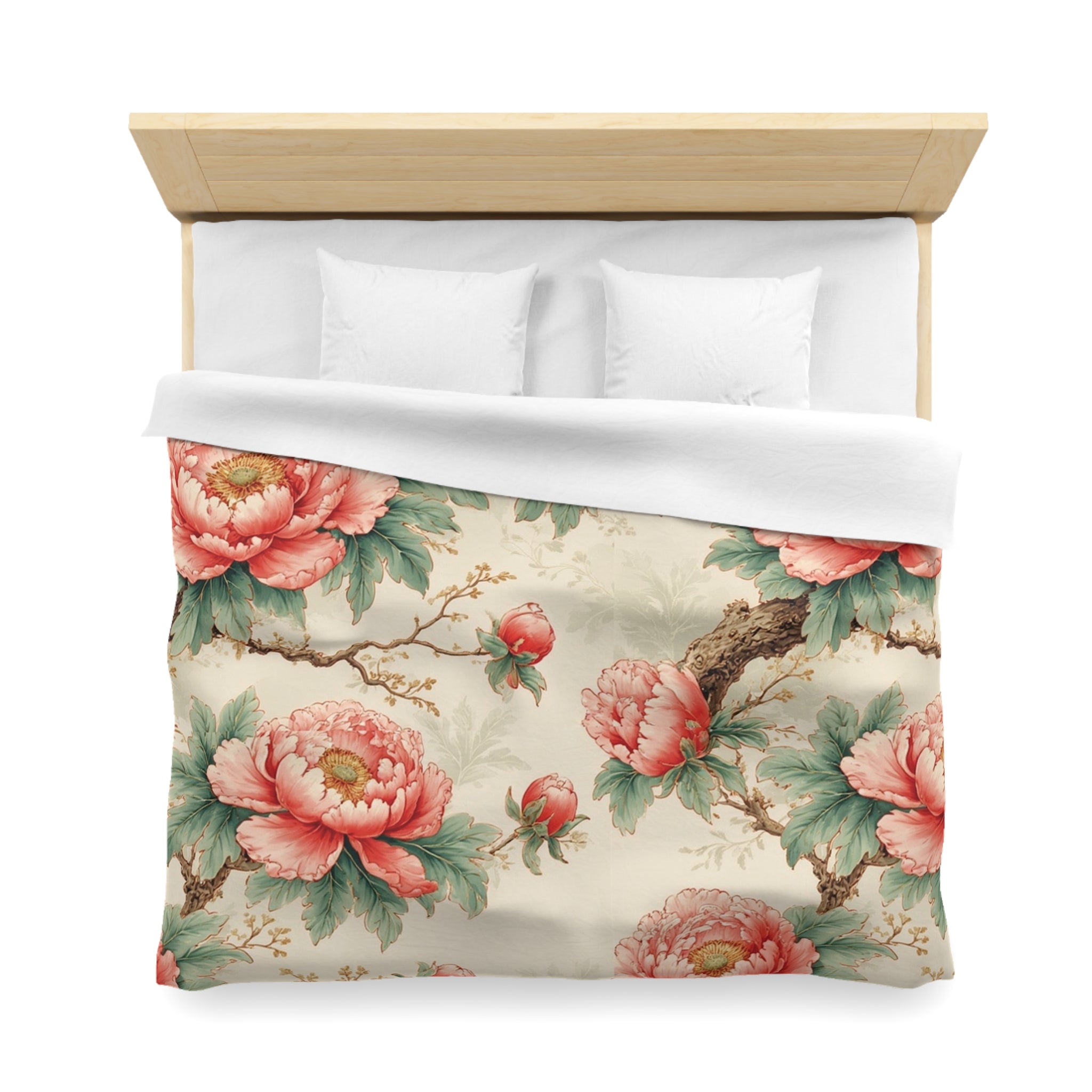 Housse de couette Pivoine – Jardin Vintage Rose - FlowR