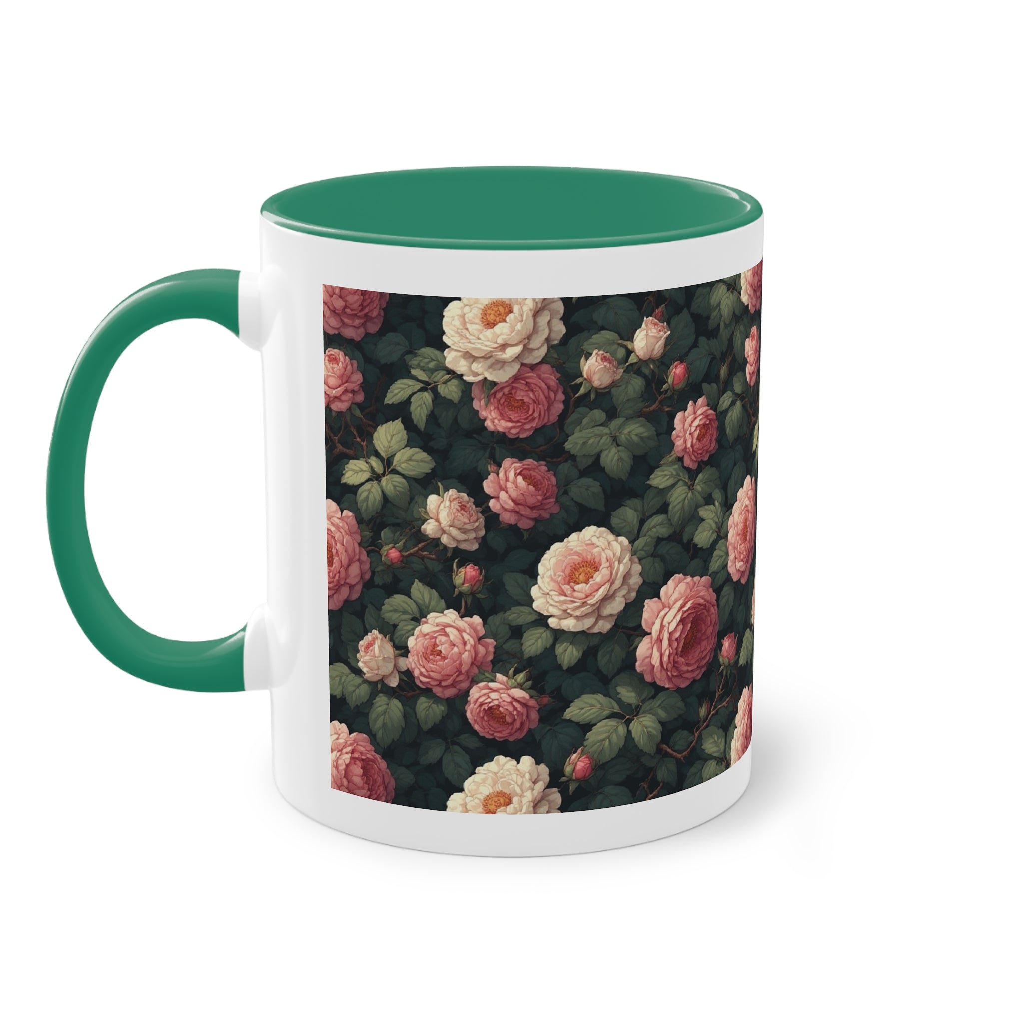 Mug Vintage 33 cl – Roses Victoriennes Foncé | FlowR - FlowR