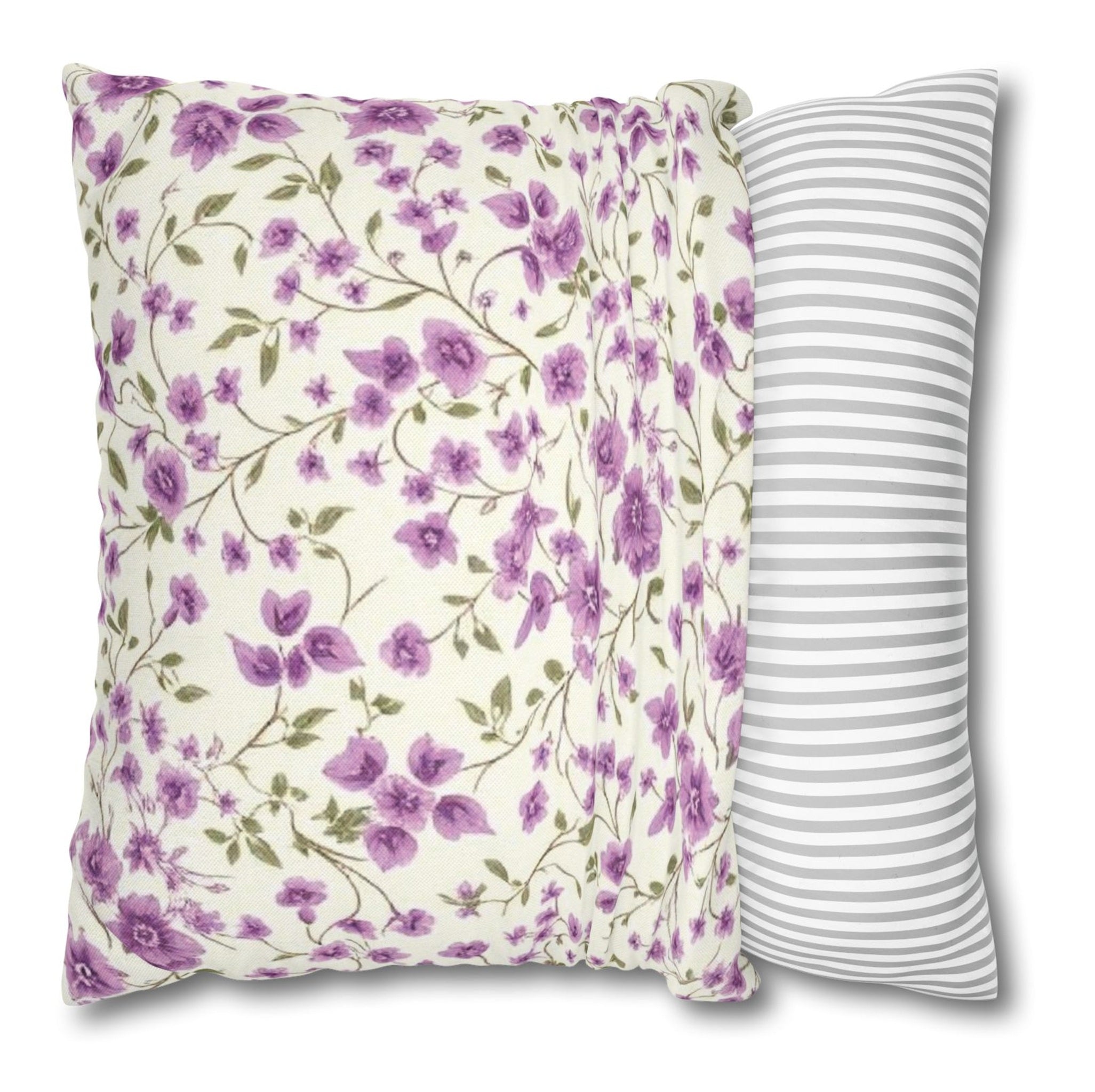 Oreiller Décoration Chambre - Millefleurs Couleur Lavande - FlowR