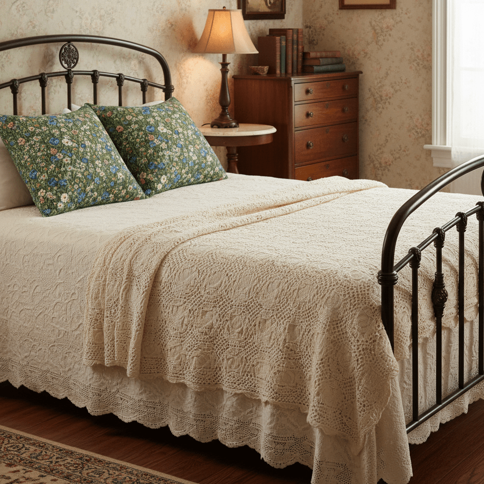 Oreiller décoratif chambre - millefleurs prairie fond vert - FlowR